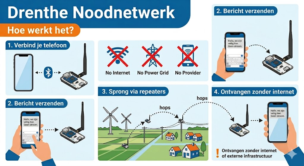 Hoe werkt het mesh netwerk